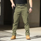Men Outdoor Pants Multi Pockets Elastic Tactical Pant Waterproof Plus Size Casual Cargo Trousers Pockets Men Clothing