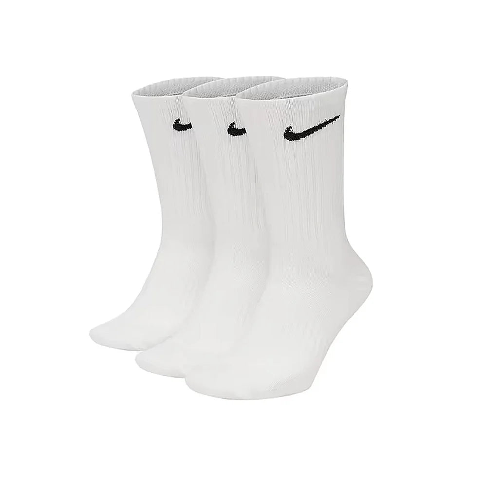 Nike Unisex 3-Pair Pack: Comfortable and Breathable Short, Mid-Calf, Training Socks, and High-Calf Athletic Socks SX7677-100