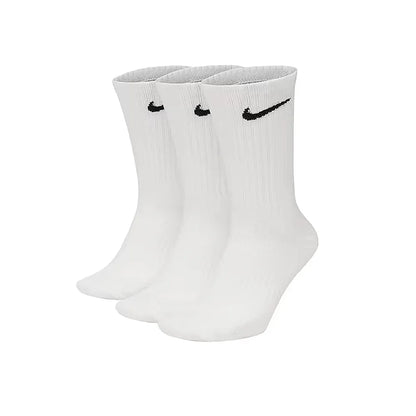 Nike Unisex 3-Pair Pack: Comfortable and Breathable Short, Mid-Calf, Training Socks, and High-Calf Athletic Socks SX7677-100