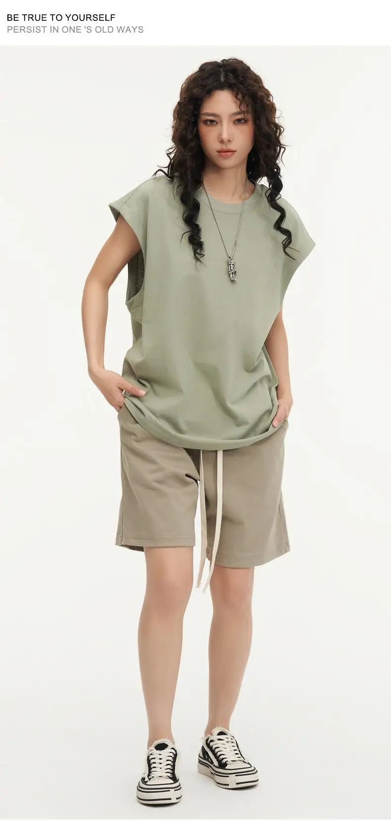 270gsm Summer Tank TopSleeveless T shirt 100% Cotton Solid Color Men Oversized Causal O-neck Basic T-shirt High Quality