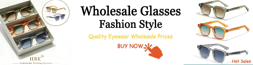 HBK New Fashion Sunglasses Men Vintage Square Gradient Sun Glasses Outdoor Sports Party Vacation Travel Driving Eyeglasses