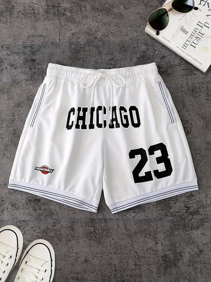 The summer new pattern 3D letter printed men's shorts are casual, fashionable, soft, comfortable and lightweight
