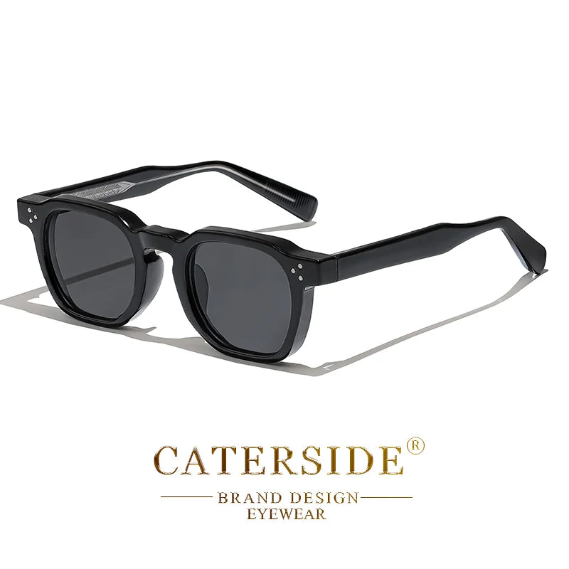 CATERSIDE Fashion Unisex Sunglasses Small Frame Square Personalized Design Sun Glasses