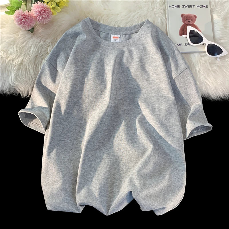 Men's T Shirt Casual Loose Cotton Short Sleeve T-Shirt Men Top Tee shirt Men