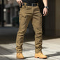 Men Outdoor Pants Multi Pockets Elastic Tactical Pant Waterproof Plus Size Casual Cargo Trousers Pockets Men Clothing