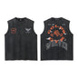 Darc Wolves Sport Vintage Washed Vest Tees Gym Bodybuilding Fitness Sleeveless T Shirts Basketball Workout Darcs Tank Tops