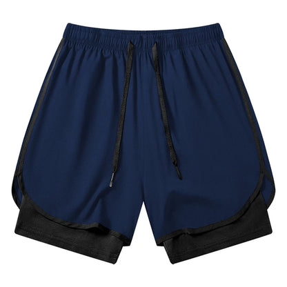 Women's Gym Workout Running 2 in 1 Shorts Summer Athletic Quick Dry Dual-Layered Shorts with Phone Pocket Towel Loop Activewear