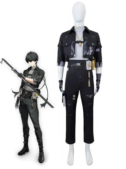 New Game Wuthering Waves Rover Cosplay Costume Rover Male Cosplay Outfit Wig Halloween Carnival Uniform Christmas Party for Men