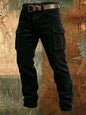 Spring Summer Stylish Straight Cargo Pants Men Casual Texture Corduroy Trousers For Men Daily Leisure Loose Pant Streetwear