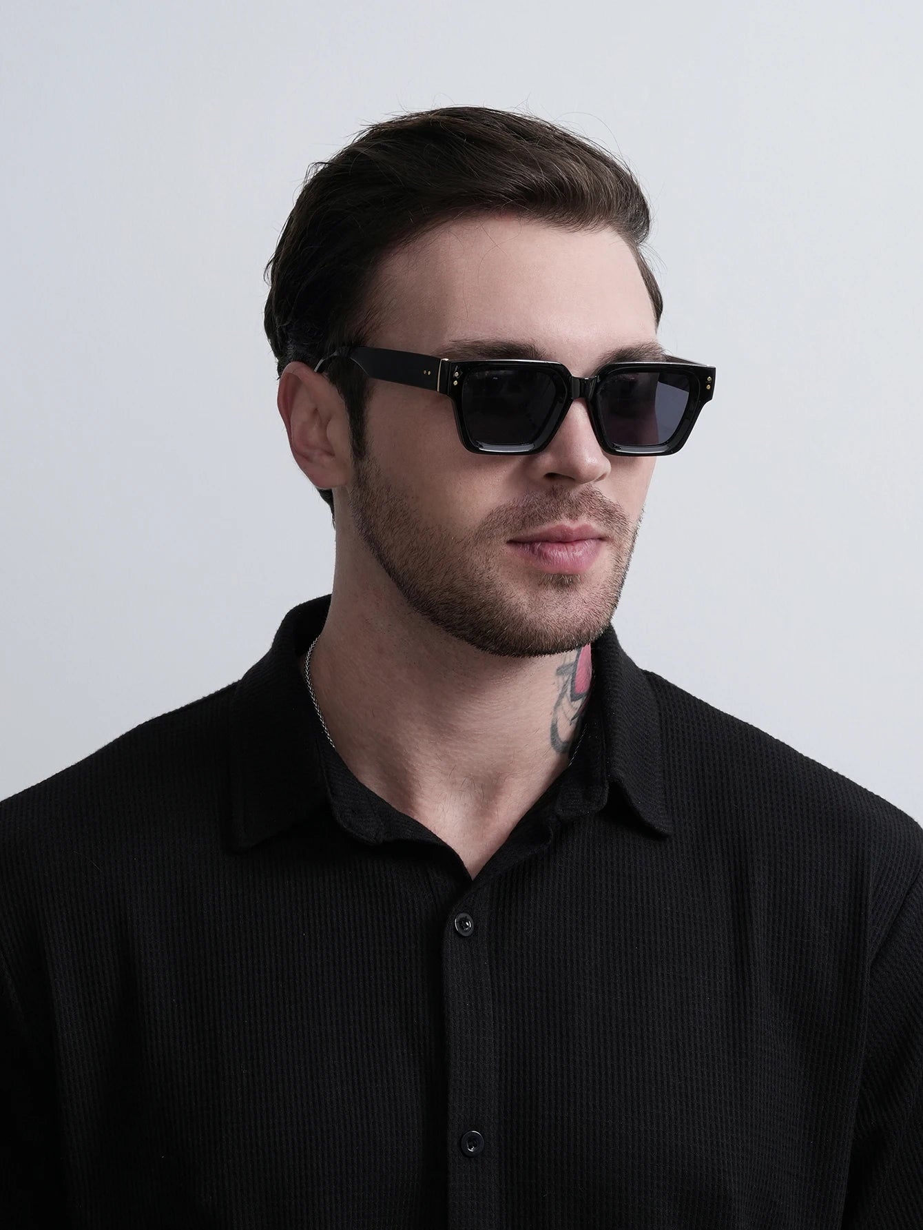 Profashions X Ruiao Luxury Premium Shades Designer Black Brand Sunglasses Men's Square