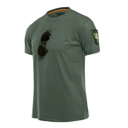 Men Summer Quick Dry T-shirt Breathable Pullover Climbing Tees Casual Cargo Shirts