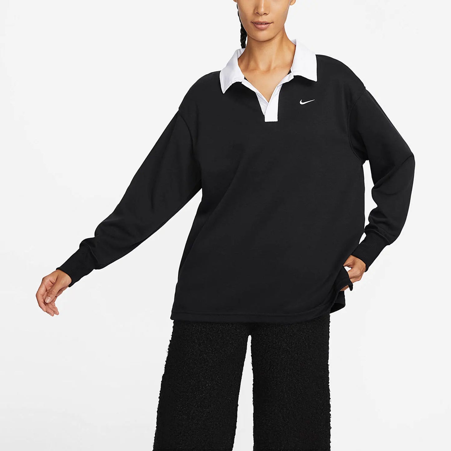 Nike Authentic Autumn New Women's Sports Casual Comfortable Lapel Pullover Hoodie FB8721-010