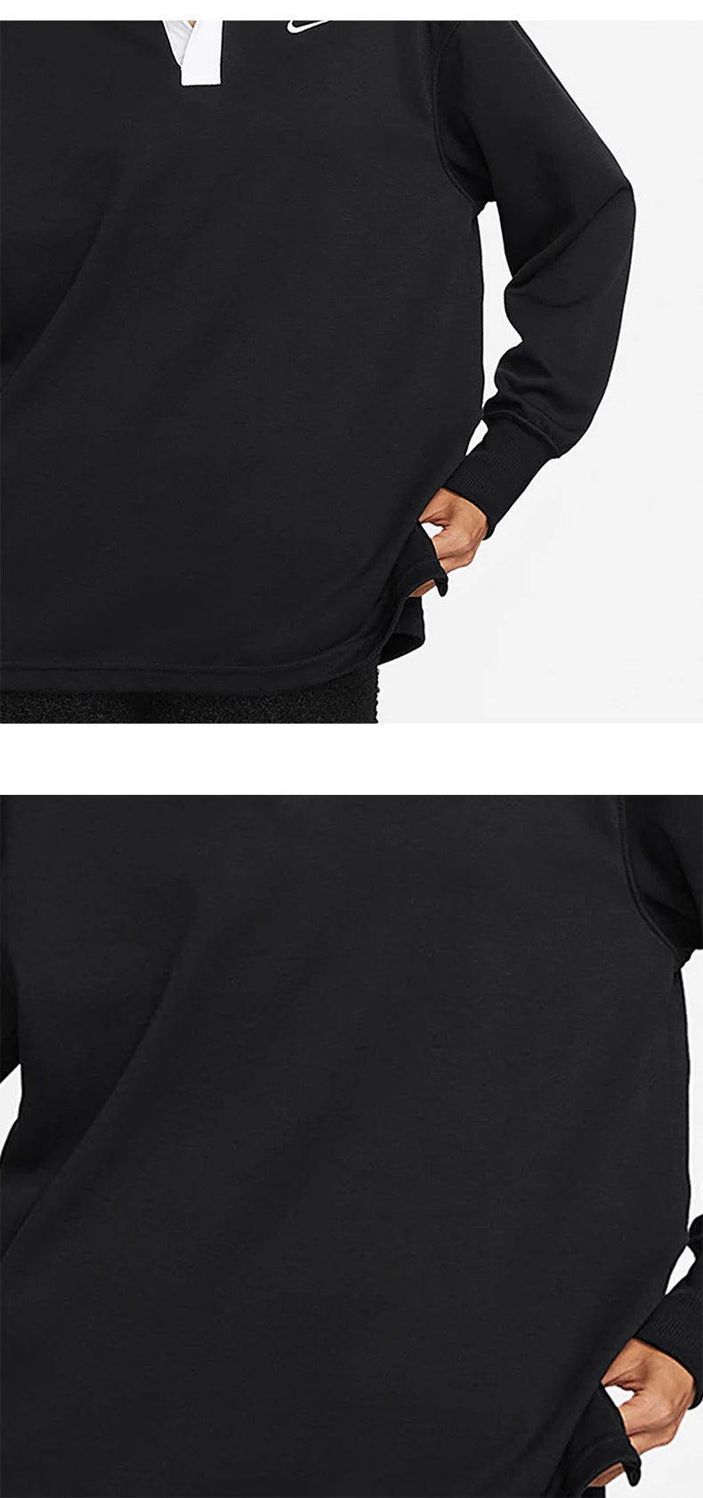 Nike Authentic Autumn New Women's Sports Casual Comfortable Lapel Pullover Hoodie FB8721-010