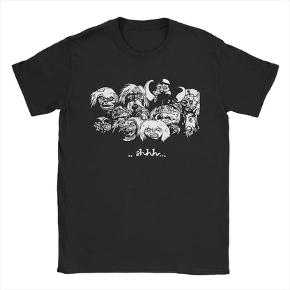Profashion x Labyrinth Goblins T-Shirt for Men  Vintage 100% Cotton Tee Shirt Round Neck Short Sleeve T Shirt Gift Idea Tops