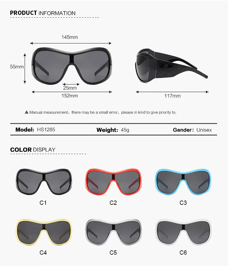 one piece sunglasses for women men vintage square shield gradient hip hop sun glasses female sexy driving shades