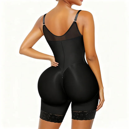 Detachable Straps Full Body Shaper Tummy Slimming Postpartum Stage 3 Girdle Push Up Butt Lifter Shapewear