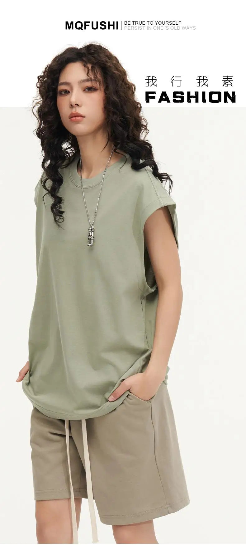 270gsm Summer Tank TopSleeveless T shirt 100% Cotton Solid Color Men Oversized Causal O-neck Basic T-shirt High Quality