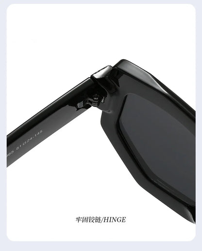 irregular square candy color sunglasses for women new fashion black yellow sun glasses