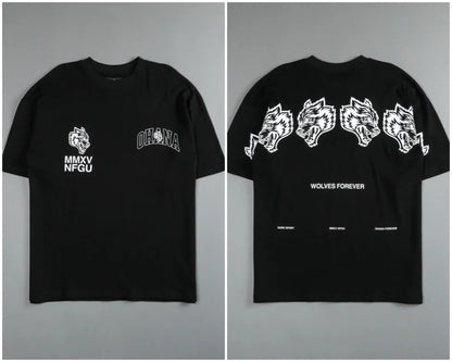 New Darc Wolves Short-sleeved T-shirts Running Fitness Tops Gym Tee