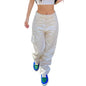 Women's Wide-leg Jeans High Waisted Straight Leg Denim Pants Retro Punk Slimming Floor-length Trousers for Streetwear