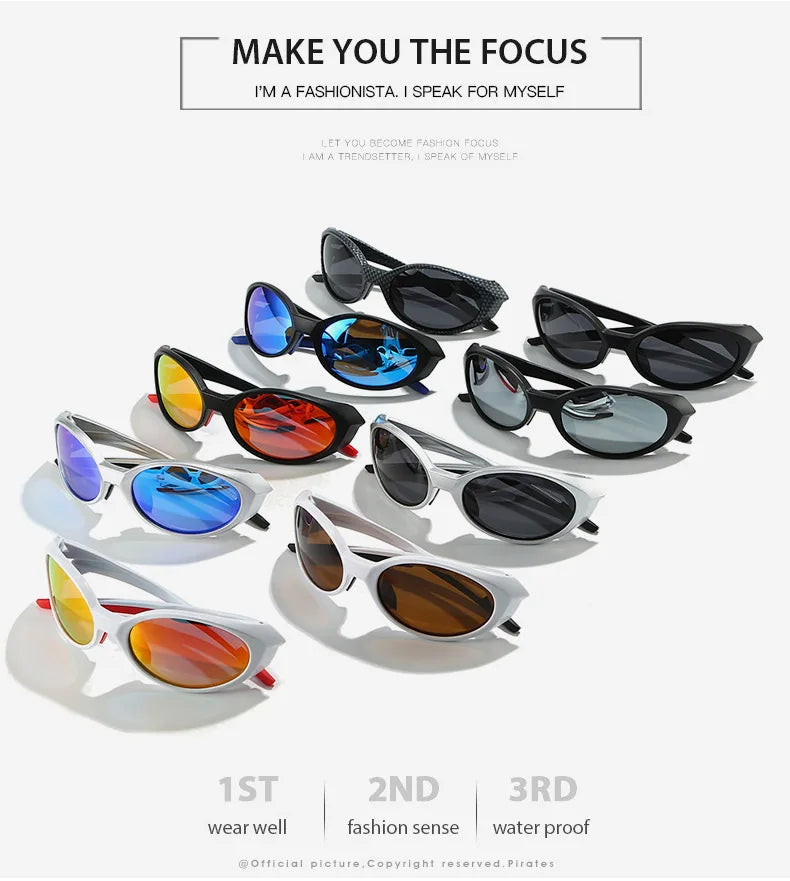 New Trendy Snow Sports Sunglasses, Outdoor Cycling Goggles, Windproof European and American Polarized Sunglasses