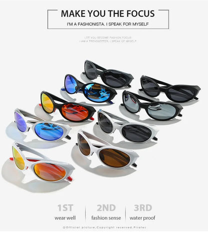 New Trendy Snow Sports Sunglasses, Outdoor Cycling Goggles, Windproof European and American Polarized Sunglasses