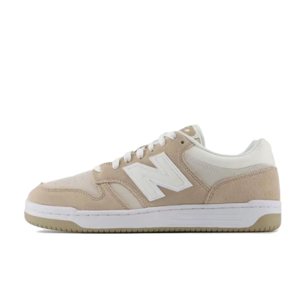 New Balance NB480 Unisex Low-Top Sneakers – White/Blue, Synthetic Leather, Soft, Comfortable & Durable BB480PEN
