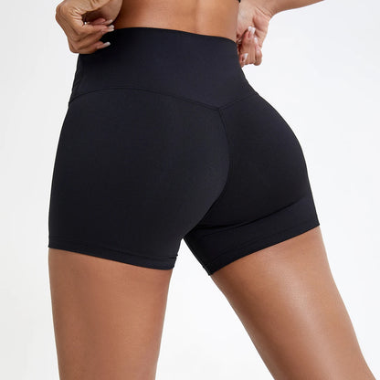 Hearuisavy Women's Sports Shorts Summer Running Fitness Shorts Gym High Waisted Yoga Pands Breathable Quick Dry Workout Leggings
