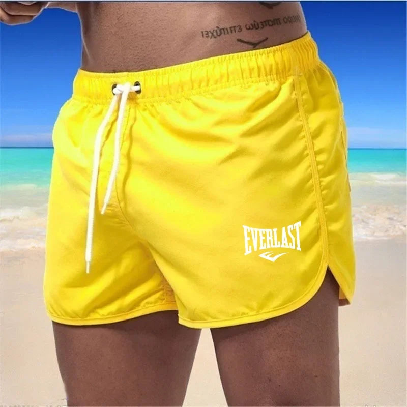 EVERLAST Men's Sports Shorts Summer Quick Dry Breathable Mesh Fitness Running Shorts Swimming Vacation Shorts