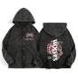 Darc Wolves Sport Zip Up Hoodies for Unisex Cotton Print Gothic Harajuku Jacket Hooded Sweatshirts Casual Manga Pullover