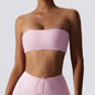 Summer Strapless Sports Bra Gym Women Quick-Drying Yoga Clothes Women Tube Top Fitness Chest Wrap Underwear Workout Bra Female