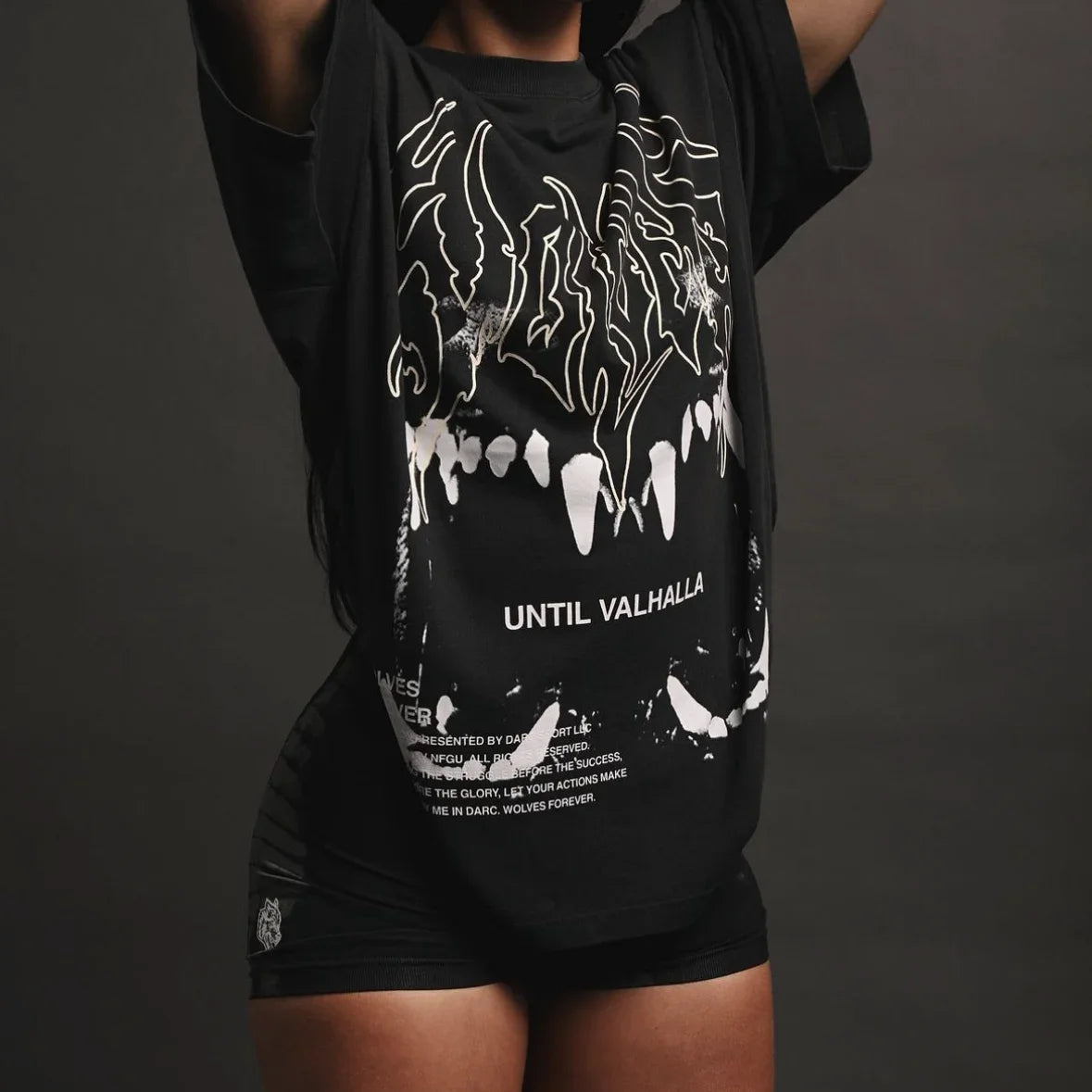 New Darc Wolves Short-sleeved T-shirts Running Fitness Tops Gym Tee