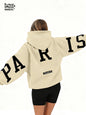 Profashion  Loose Casual Pullover Hoodie Sweatshirt Coat Printed Letter Pattern High Street Hip-Hop Trendy Unisex