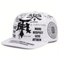Fashionable Creative Baseball Hat T Graffiti Embroidery Street Hip Hop Hat Daily Casual Wear Sunshade Hat Flat Edge Hat