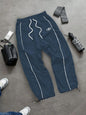 Men's 4-Color Side Stripe Print Track Pants Elastic Waist Drawstring Hem Joggers Spring Summer Gym Casual Sports Trousers
