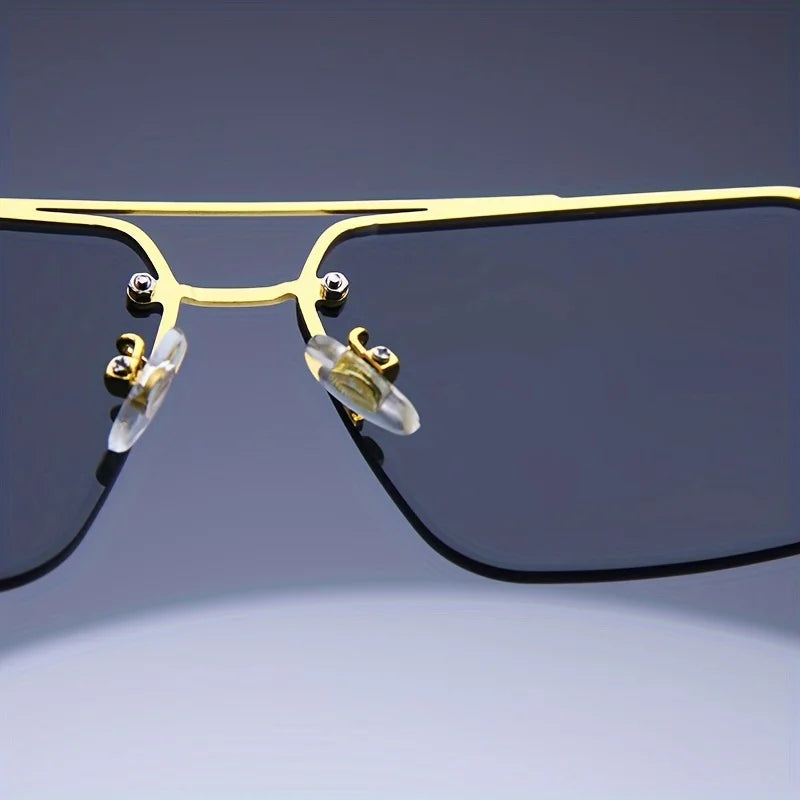 Fashion Rimless Sunglasses Men Women Populare Frameless Sun Glasses Male Female Classic Small Square Summer Traveling Shades