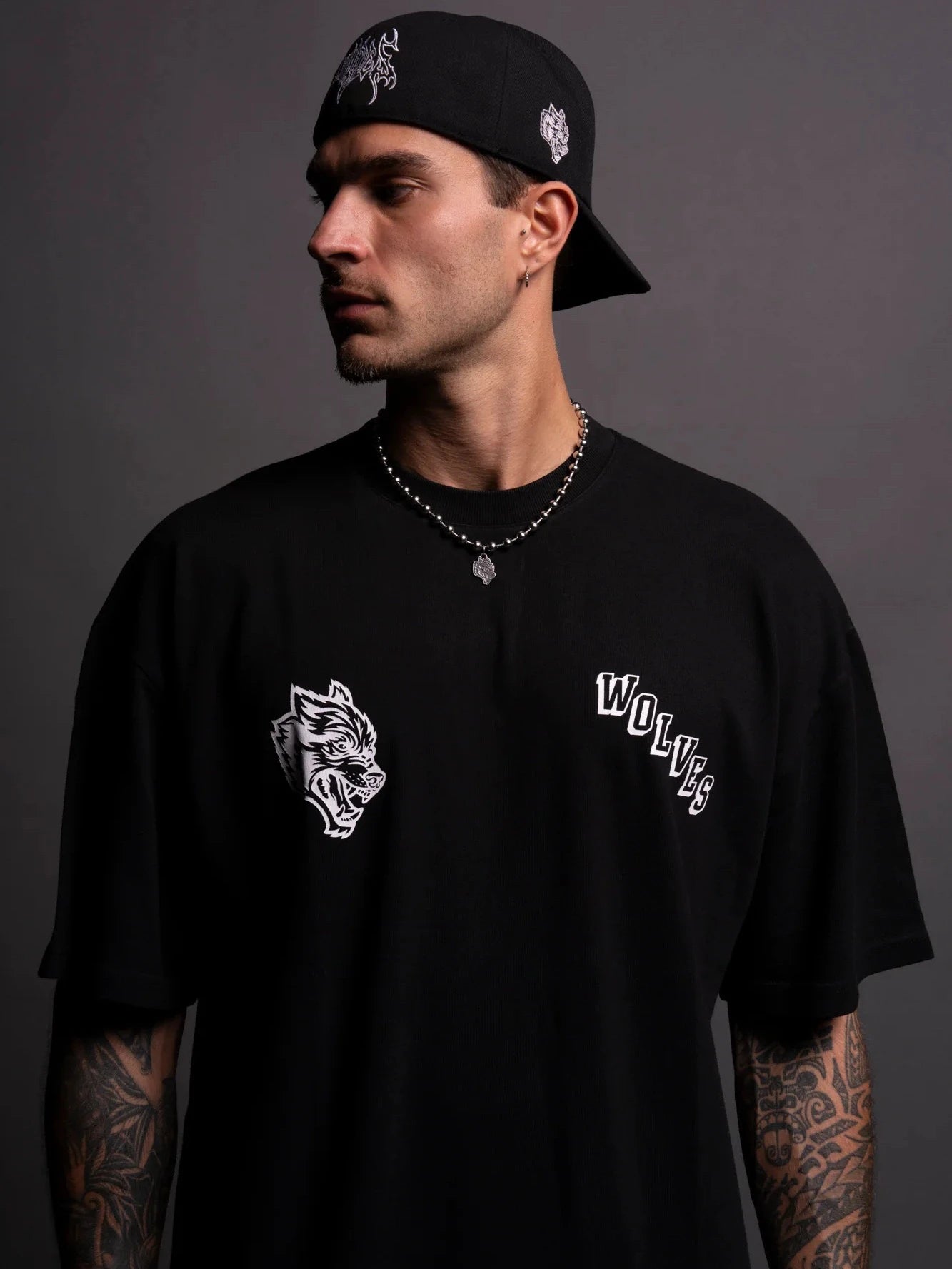 DARC Wolf Head 230G Combed Cotton round Neck Short Sleeve T-Shirt