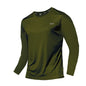 Summer Ice Silk Long Sleeve T-Shirt Men New Quick Dry Breathable Air Conditioning Outdoor Sun Protection Running Outer Wear