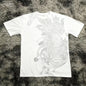 Classic Y2K Gothic Style T-shirt Print Oversized T Shirt High Street Shirts Gothic Round Neck Cotton Tops New Mens Women T Shirt