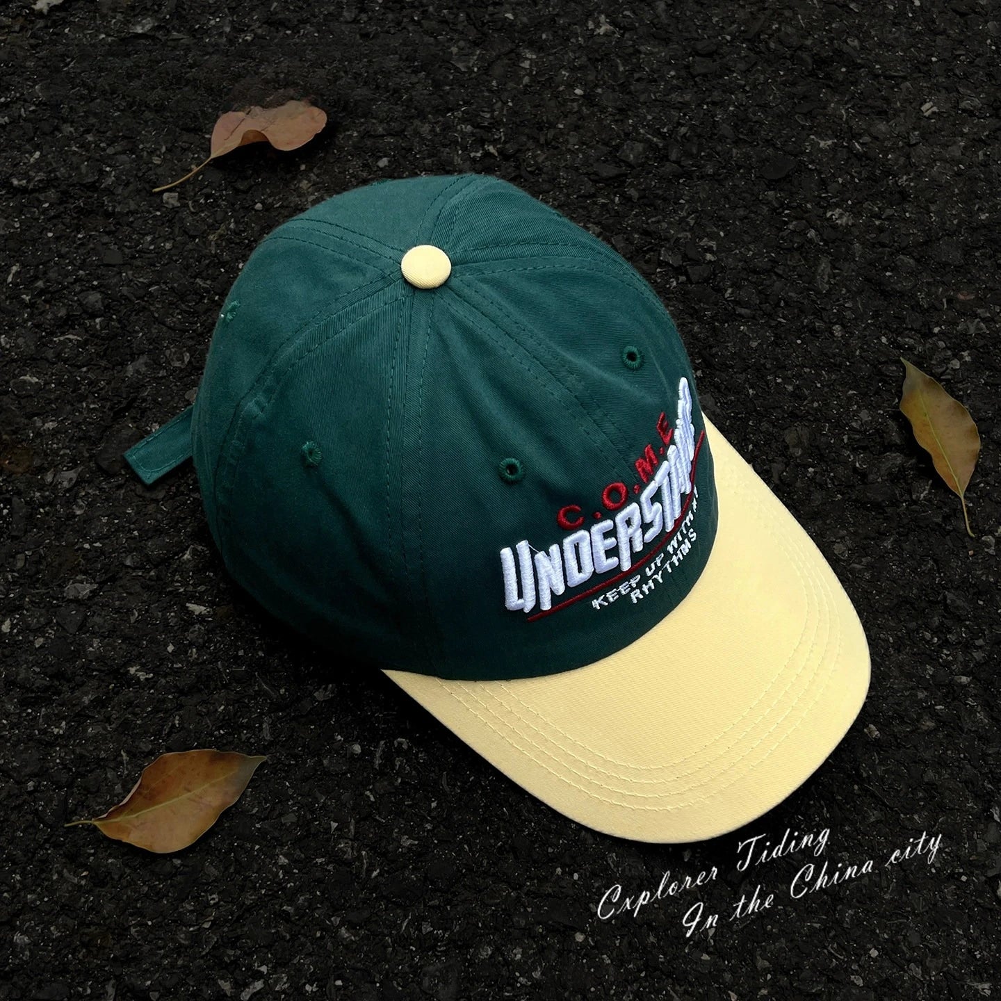Street Color Blocked Duck Tongue Hat Looks Small, soft Top, wide Brim, deep Top, letter Baseball Cap for Men and Women
