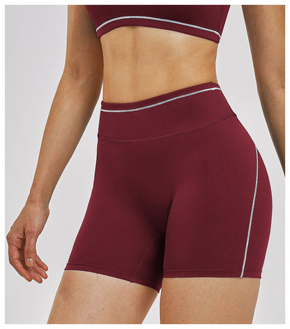 Women Running Sports Shorts Buttock Lift Gym Leggings Women Summer Shorts Cycling Slim Fit Workout Shorts High Waist Yoga Shorts