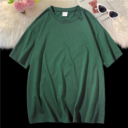 Men's T Shirt Casual Loose Cotton Short Sleeve T-Shirt Men Top Tee shirt Men