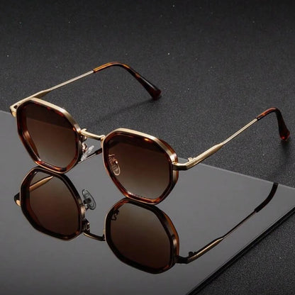1 Pair Unisex Round Metal Fashionable Sunglasses Vintage Irregular punk Man Sun Glasses Classic UV400 Male Female Eyeglasses