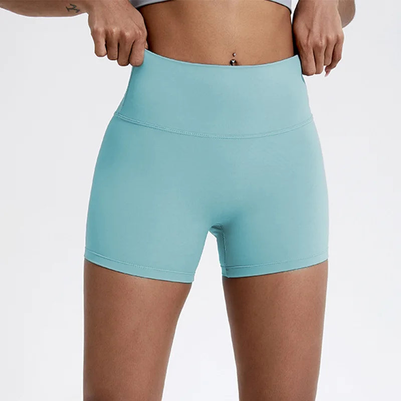 Hearuisavy Women's Sports Shorts Summer Running Fitness Shorts Gym High Waisted Yoga Pands Breathable Quick Dry Workout Leggings