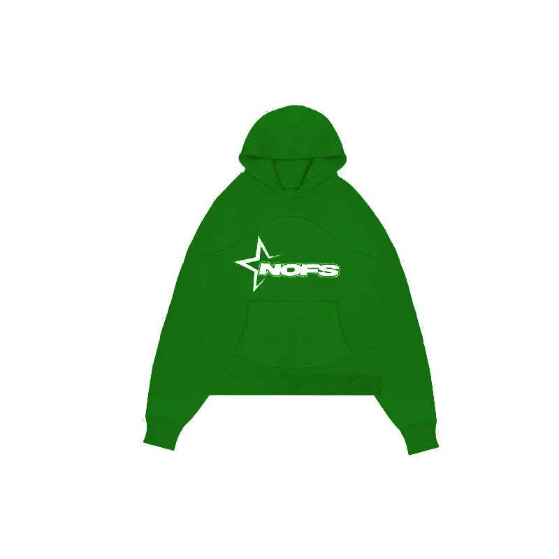 Harajuku Hoodies Men Y2k Hip Hop letter Graphic Print Hooded Sweatshirt Punk Rock Oversized Pullovers Baggy Sweatpants Suits