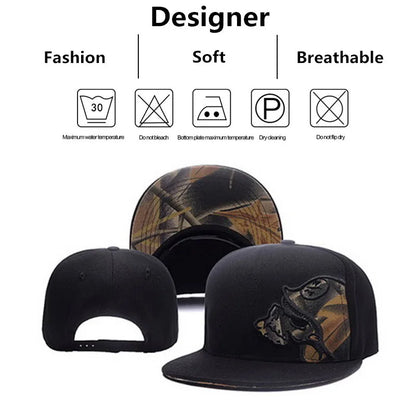 Unisex Helmeted Man Embroidery Hip-hop Hats Spring and Autumn Outdoor Adjustable Casual Baseball Caps Sunscreen Hat