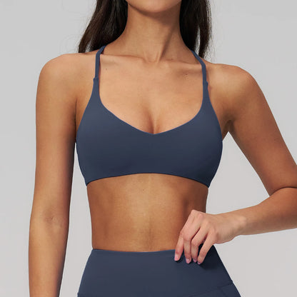 Sports Bras Woman Quick-Dry Women Underwear Sporty Woman Top Summer Slim Fit Casual Backless Running Sports Wear Female Clothing