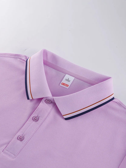Stripe Solid Color Polo Shirts Sport All-Match Women Short Sleeve Collar  Summer Comfortable Woman Tops