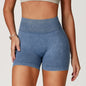 High Waist Yoga Shorts Women Sand Washed Yoga Shorts Workout Shorts Fitness Yoga Lift Butt Fitness Yoga Gym Running Short Pants