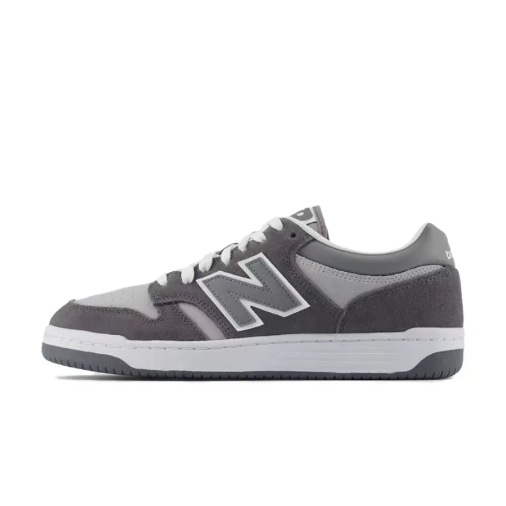 New Balance NB480 Unisex Low-Top Sneakers – White/Blue, Synthetic Leather, Soft, Comfortable & Durable BB480PEN